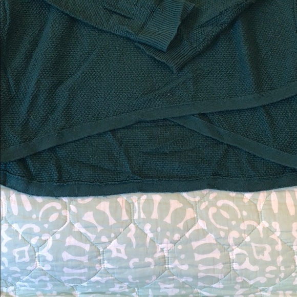Madewell: forest green high-low sweater - Picture 3 of 7